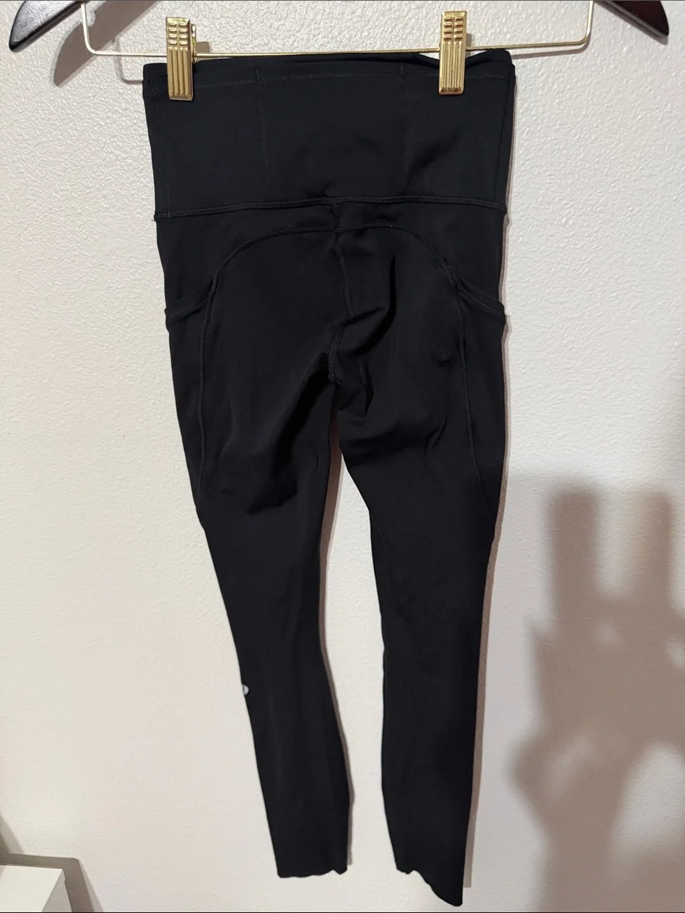 lululemon athletica Black High-Waist Leggings with Side Pockets